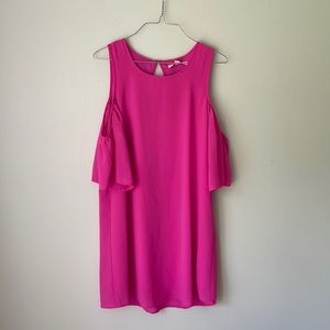 Peak a boo shoulder dress